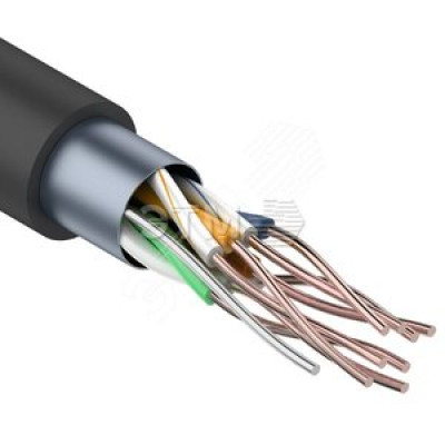 Кабель FTP 4х2х24AWG кат.5е медь наруж. прокл. бухта (м) Rexant 01-0146