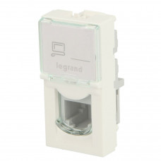 Розетка компьютерная RJ45 1M кат. 5e Mosaic LEGRAND