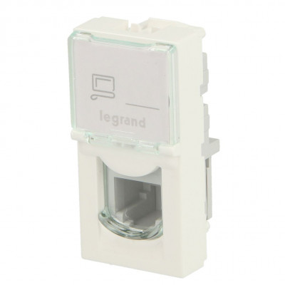 Розетка компьютерная RJ45 1M кат. 5e Mosaic LEGRAND