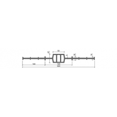 Шпонка гидроизоляционная Аквастоп ДВ-320/50 (ПВХ)