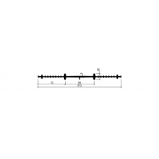 Шпонка гидроизоляционная Аквастоп ХВ-270 (резина)