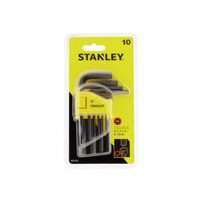 Набор шестигранных ключей Stanley 1,5-10 мм 0-69-253 (10 шт.)