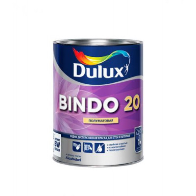 Краска Dulux Bindo 20 основа BW полуматовая 1 л