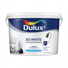 Краска Dulux 3D White база BW белая интерьерная 9 л