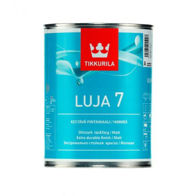 Краска акрилатная Tikkurila полуматовая Луя 7 Himmea (базис А) 0,9 л.