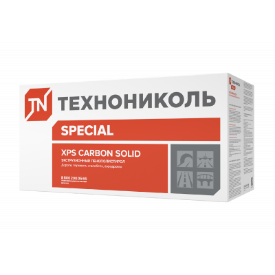 XPS ТехноНиколь Carbon Solid  500 2400х600х100-L Тип А (4шт, 5,76м2, 0,576 м3)